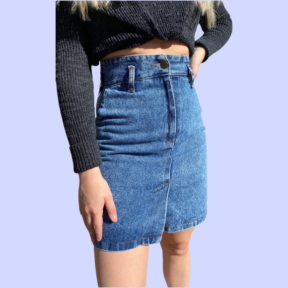 Vintage Denim Skirt - Picture 1 of 4